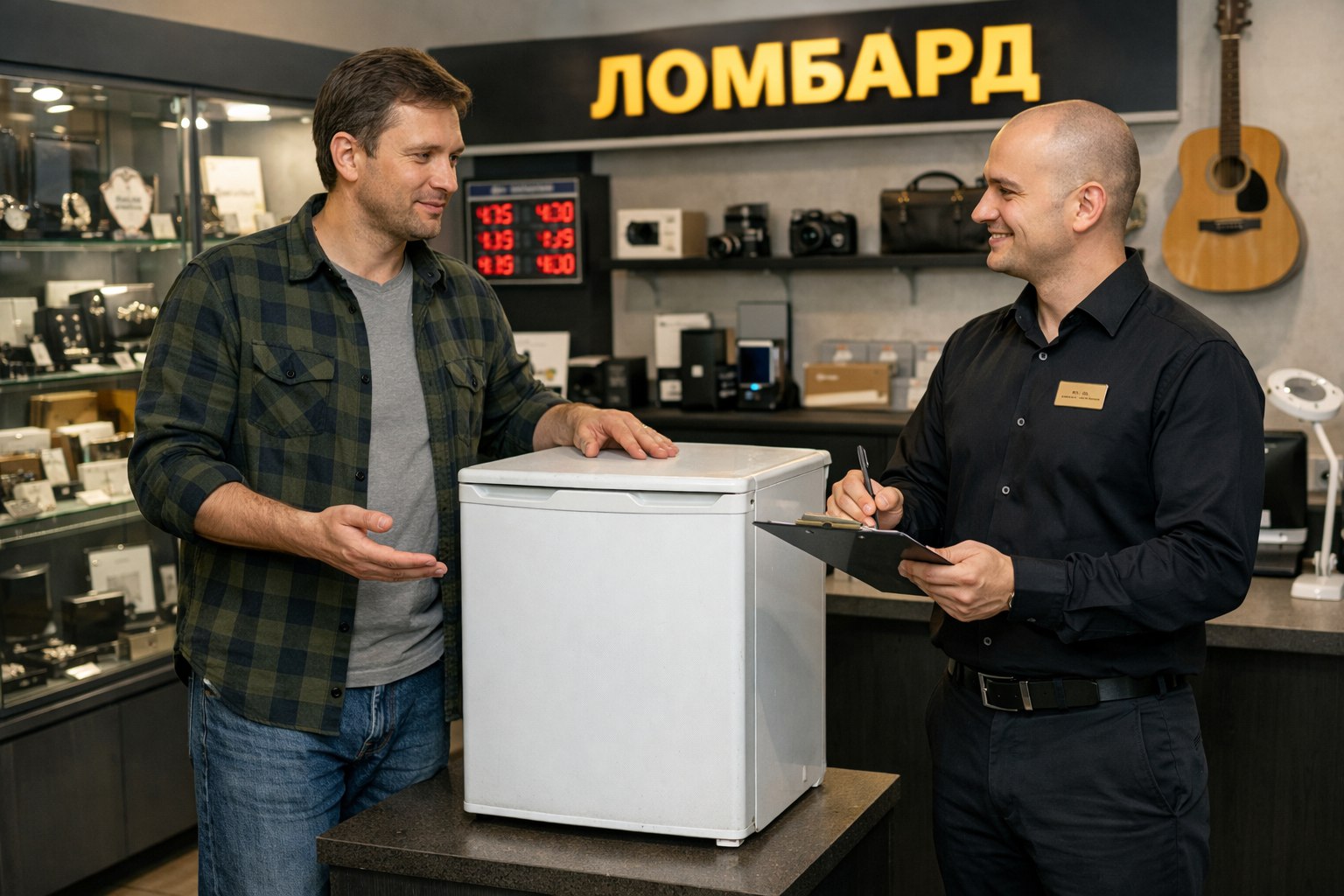 Займ под залог холодильников